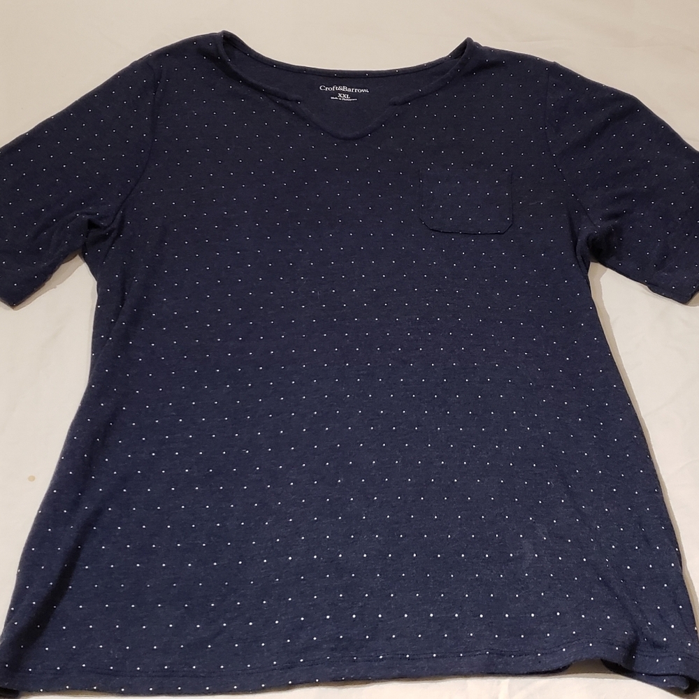 Heathered Blue Croft & Barrow Tshirt